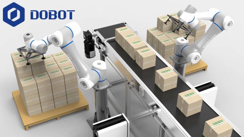 Les robots Dobot CR intégrés dans la chaîne de production