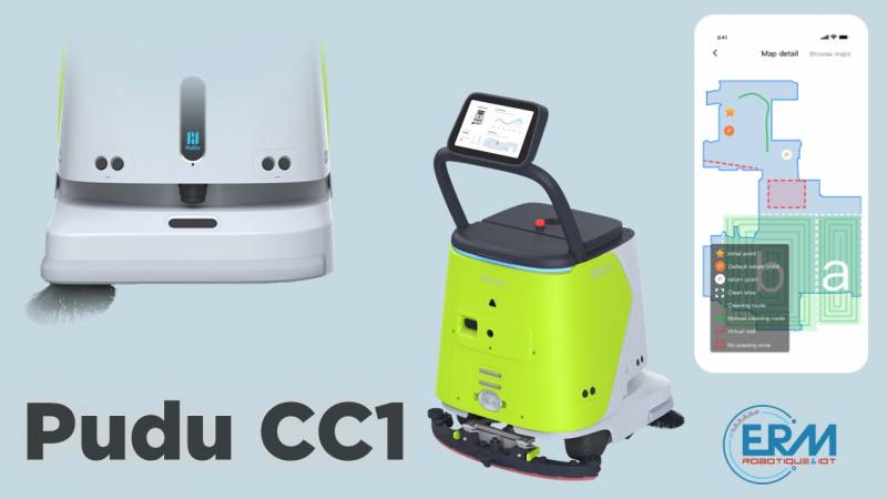 Pudu CC1, le robot professionnel de nettoyage industriel des sols
