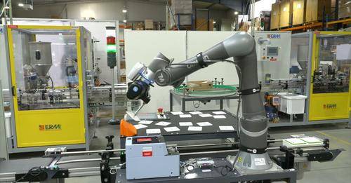 Station Cobot OMRON - Station de dévracage 2D